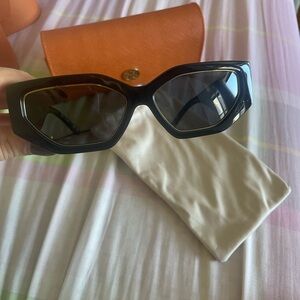 Tory Burch Black Geometric Sunglasses